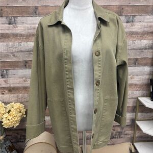 Melrose and Market Olive Green Utility Jacket M